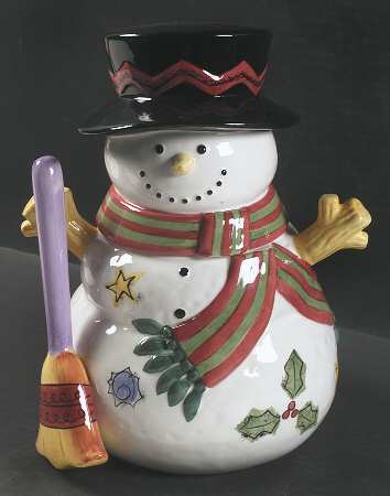 Sweet Shoppe Christmas Figural Cookie Jar & Lid