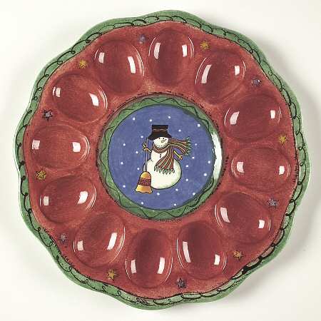 Sweet Shoppe Christmas Deviled Egg Plate