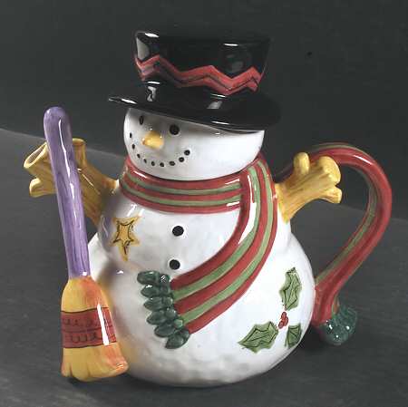 Sweet Shoppe Christmas Figural Teapot & Lid