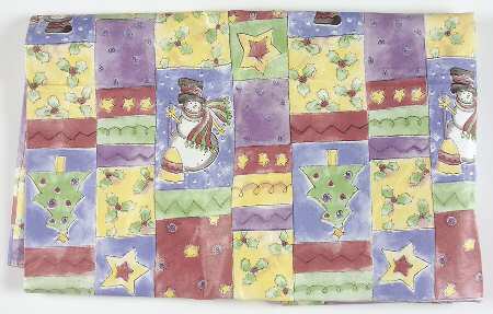 Sweet Shoppe Christmas Square Vinyl Tablecloth