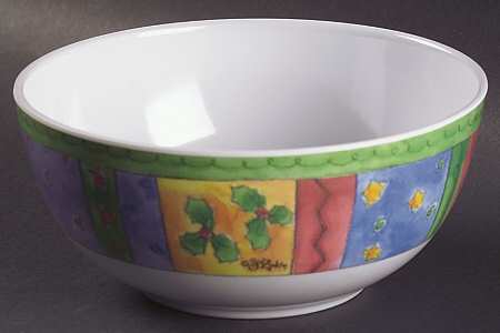 Sweet Shoppe Christmas 6" Melamine Individual Salad Bowl