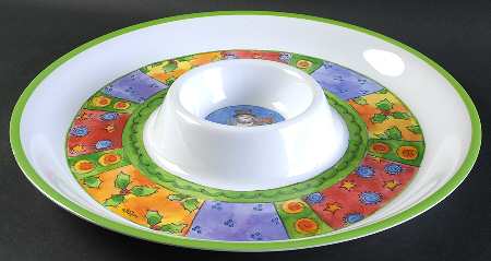 Sweet Shoppe Christmas 1 Piece Melamine Chip & Dip