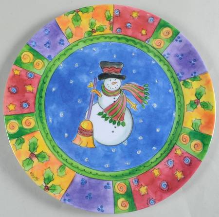 Sweet Shoppe Christmas Melamine Dinner Plate