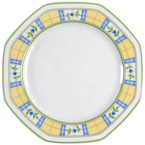 Gingham Blue Salad Plate