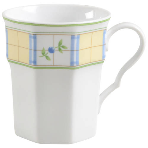 Gingham Blue Mug