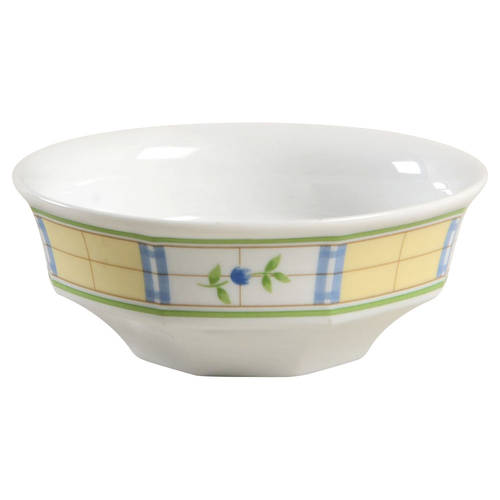 Gingham Blue Fruit/Dessert (Sauce) Bowl