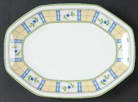 Gingham Blue Relish/Gravy Underplate