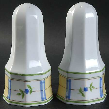 Gingham Blue Salt & Pepper Set