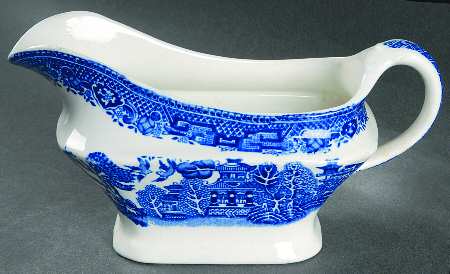 Willow Blue (Scallop, No Trim) Gravy Boat