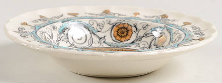 Florence Orange Blue Nut Dish