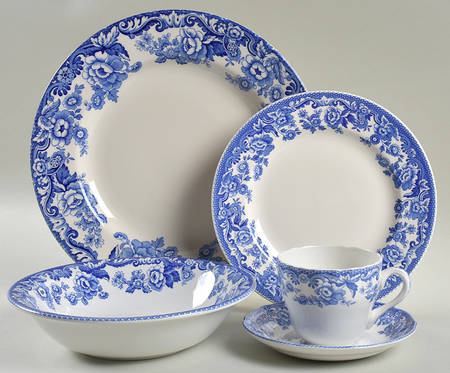 Delamere Blue 5 Piece Place Setting