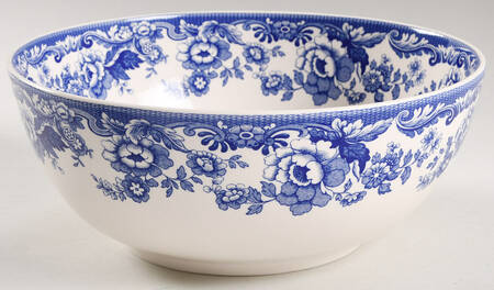 Delamere Blue 9" Salad Serving Bowl