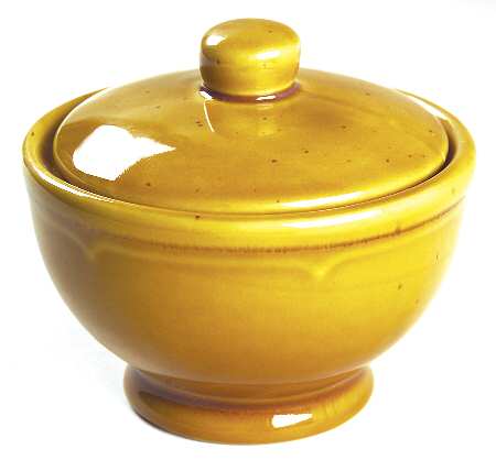 Cannes Gold Sugar Bowl & Lid