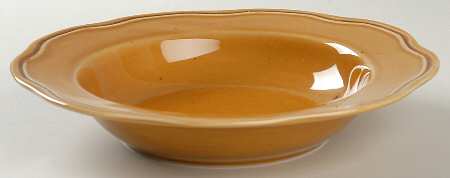 Cannes Gold Large Rim Soup Bowl