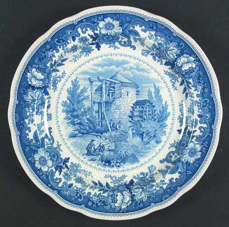 Williamsburg Country Scenes Dinner Plate by Spode
