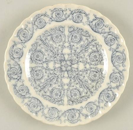 Rome Blue Gray Salad Plate