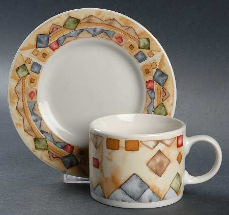 Bella Flat Cup & Saucer Set