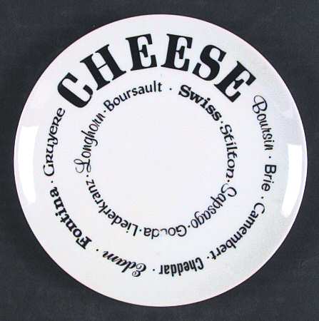 Cheese & Cracker Bread & Butter Plate