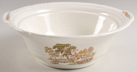 The Ferry Brown Multicolor Round Vegetable No Lid by Swinnertons