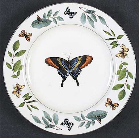 Butterflies Salad Plate by Sakura
