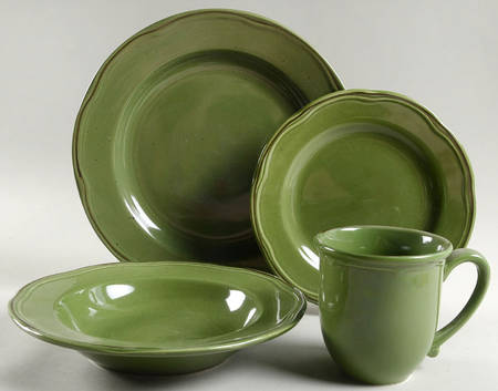 Cannes Green 4 Piece Place Setting