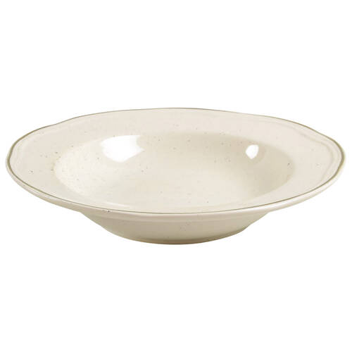 Cannes Ivory Large Rim Soup Bowl