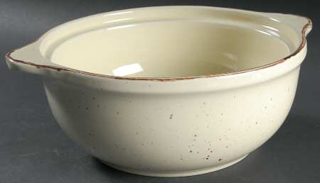 Cannes Ivory 2 Qt Round Covered Casserole No Lid