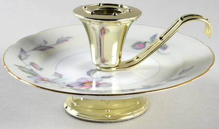 Silver Poppy (Scalloped) 3"- 3 1/4" Candleholder (BB) HC