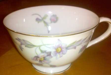 Silver Poppy (Scalloped) Footed Cup