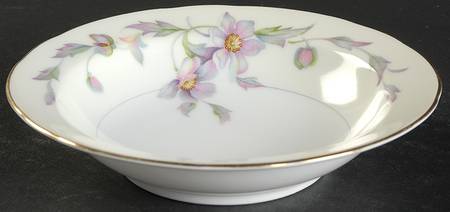 Silver Poppy (Scalloped) Fruit/Dessert (Sauce) Bowl