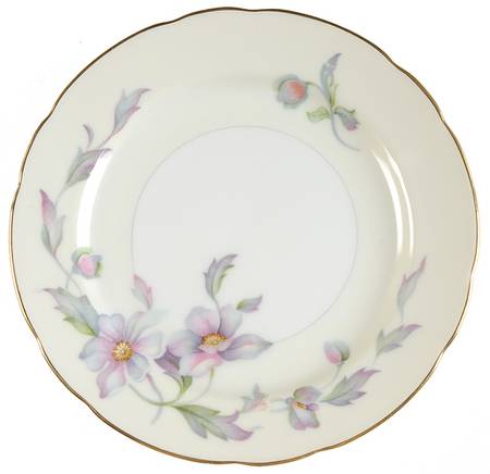 Silver Poppy (Scalloped) Bread & Butter Plate