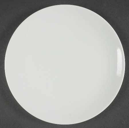 Luna Ocean (White W Light Blue Tint) Salad Plate