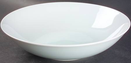 Luna Ocean (White W Light Blue Tint) 10" Large Salad Serving Bowl
