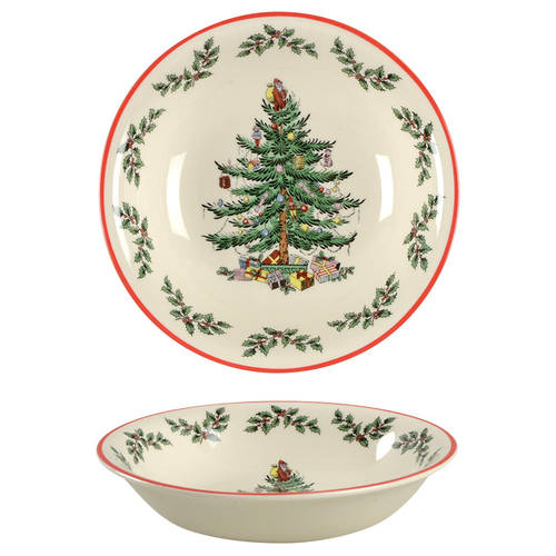 Christmas Tree Red Trim Coupe Cereal Bowl