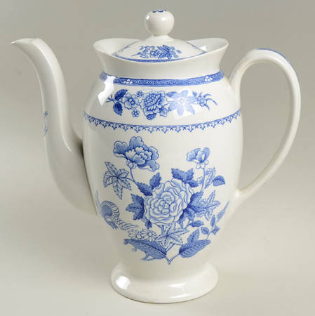 Heron Blue Coffee Pot & Lid