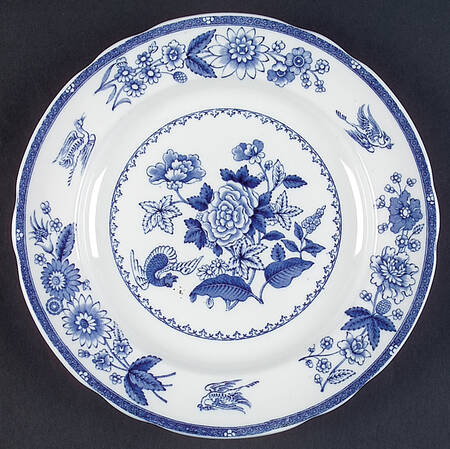 Heron Blue Luncheon Plate