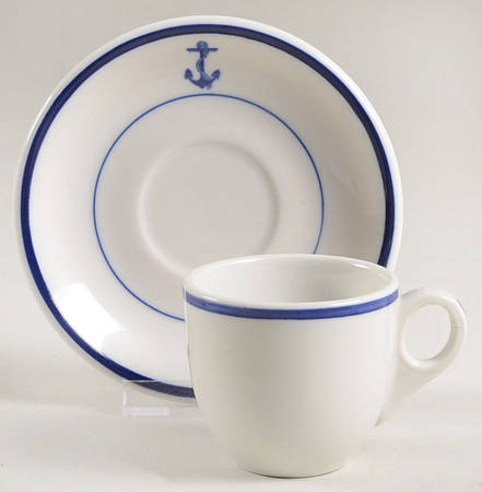 SY452 Flat Demitasse Cup & Saucer Set