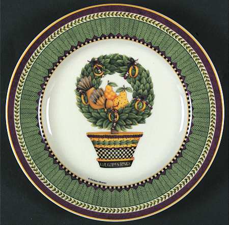 Twelve Days of Christmas (Cream Back) Salad Plate
