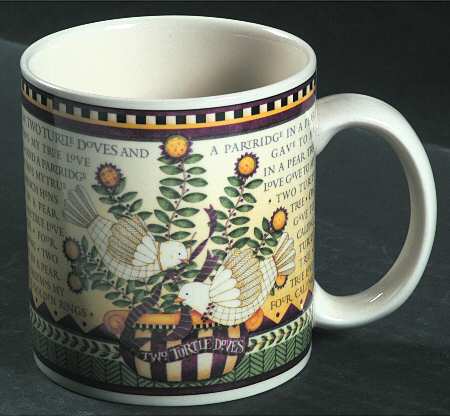 Twelve Days of Christmas (Cream Back) Mug