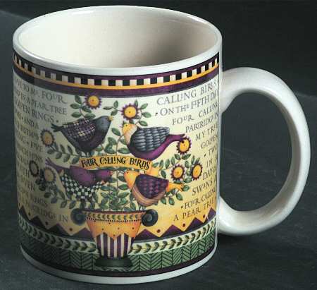 Twelve Days of Christmas (Cream Back) Mug