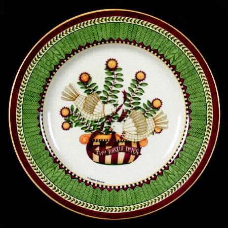 Twelve Days of Christmas (Cream Back) Salad Plate