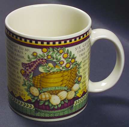 Twelve Days of Christmas (Cream Back) Mug
