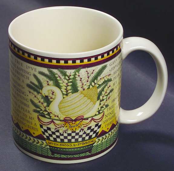 Twelve Days of Christmas (Cream Back) Mug