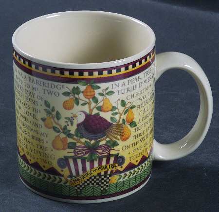 Twelve Days of Christmas (Cream Back) Mug