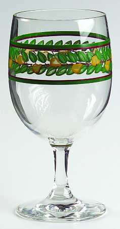 Twelve Days of Christmas (Cream Back) 8 Oz Glassware Goblet