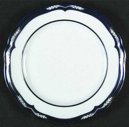 Chancellor Cobalt (Platinum Trim) Salad Plate