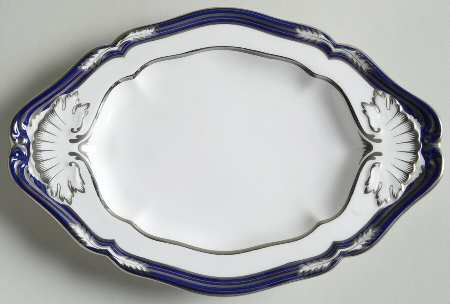 Chancellor Cobalt (Platinum Trim) Underplate for Gravy Boat