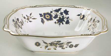 Pennington Gold Square Salad Serving Bowl