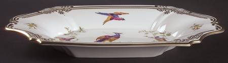 Chelsea Bird (Raised Gold Dots) 14" Buffet Tray