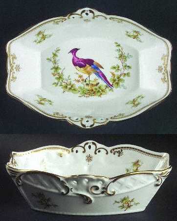 Chelsea Bird (Raised Gold Dots) Pierced Basket